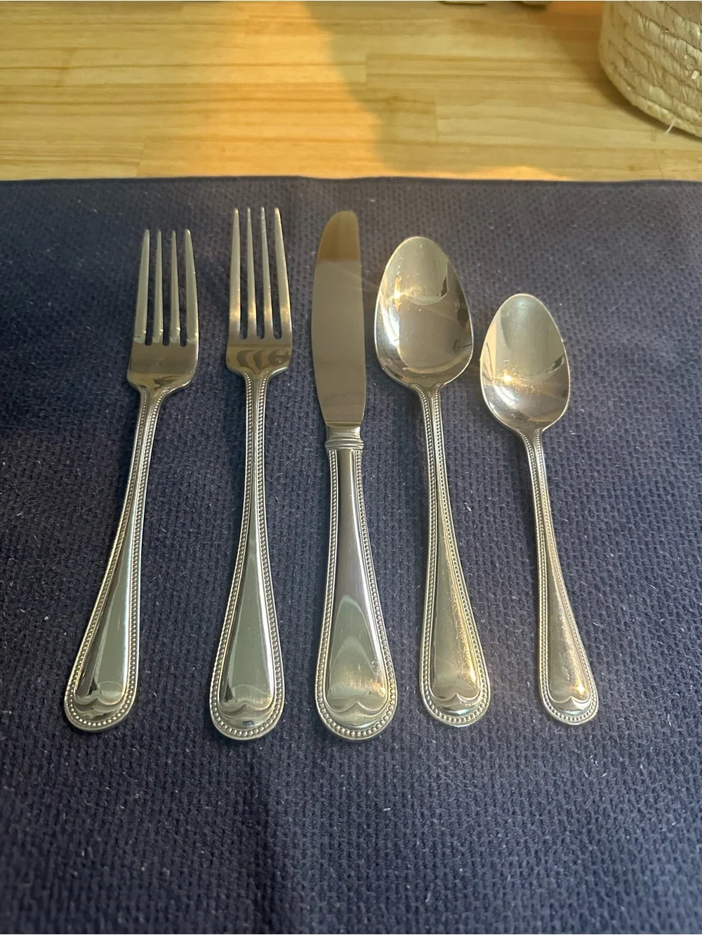 Towle Living Collection Stainless Steel Flatware Set - Silver 48 piece